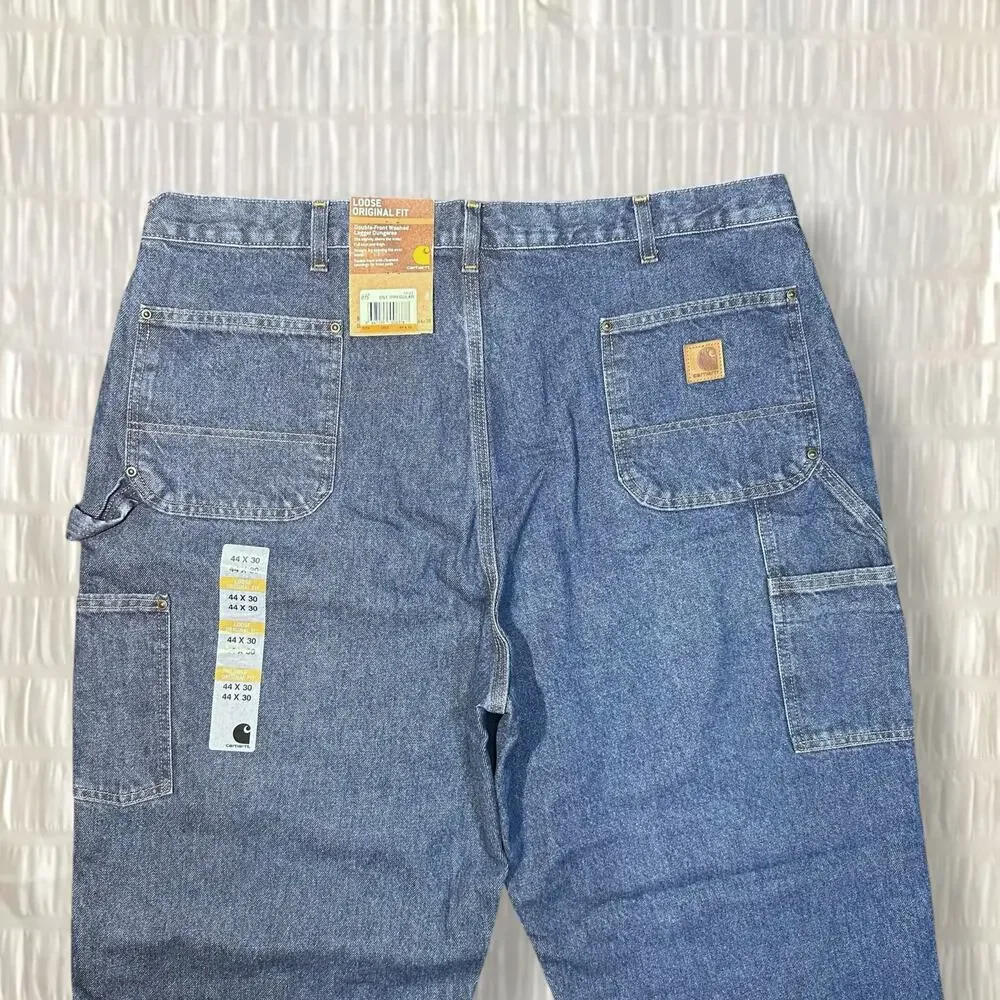 Vintage Carhartt Blue Carpenter Dungaree Jeans - Men’s Size 44 x 30